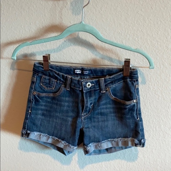 Levi’s Girls Shorty Shorts Denim Cuff Shorts - Picture 8 of 8